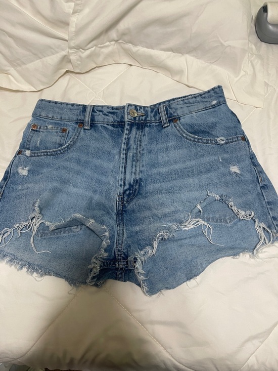 Zara Pants - Zara Light Blue Distressed Denim Cutoff Shorts